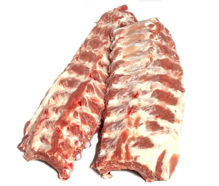 Spareribs rauw per 2 vers low & slow met late BBQ-lak