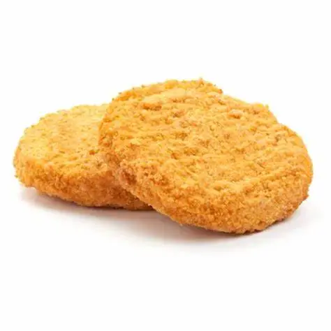 Crispy Kipburger van de barbecue met mosterd-kruidendressing