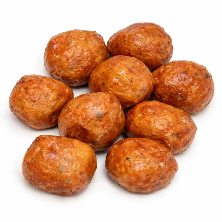 Kipsnackballetjes 20x 20 g. van de barbecue met mosterd-kruidendressing